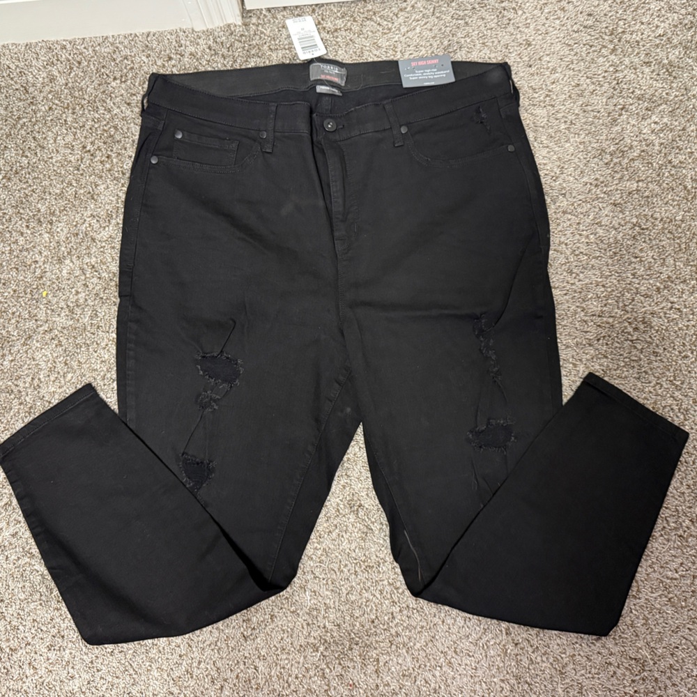Torrid Sky High Skinny Distressed Jeans